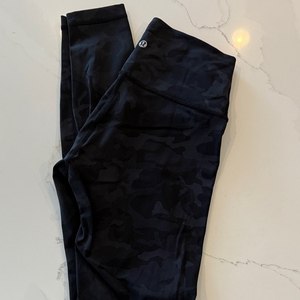 lululemon Black Camo Leggings 6